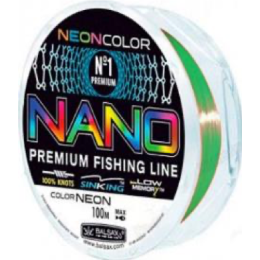 Леска Balsax Nano Neon Green 100 м (box)