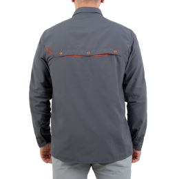 Рубашка с УФ-защитой UPF50 темно-серая