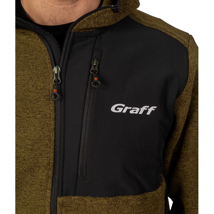 Кофта флисовая Graff (коричневая)