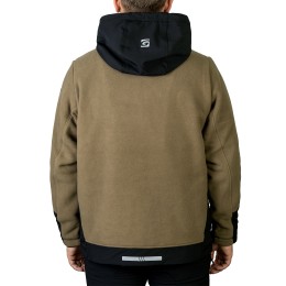 Куртка флисовая водонепронецаемая коричневая 562-WS-13