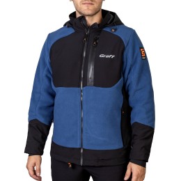 Куртка флисовая водонепронецаемая синяя 562-WS-3