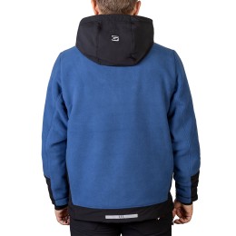 Куртка флисовая водонепронецаемая синяя 562-WS-3