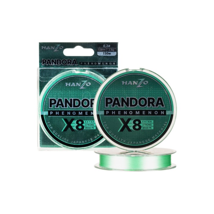 Плетеный шнур Hanzo Pandora Phenomenon x8 0.2 (150м) 0,074мм 2.5кг Tiffany