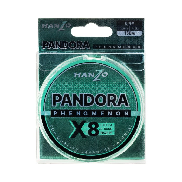 Плетеный шнур Hanzo Pandora Phenomenon x8 (150м) 0,104мм 4.2кг Tiffany