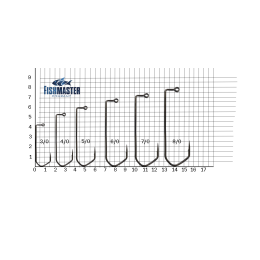 Джиговый крючок Hanzo Barbaros 90 град. № 3/0