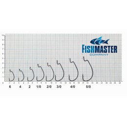 Крючок офсетный HANZO Offset worm BLN №3/0