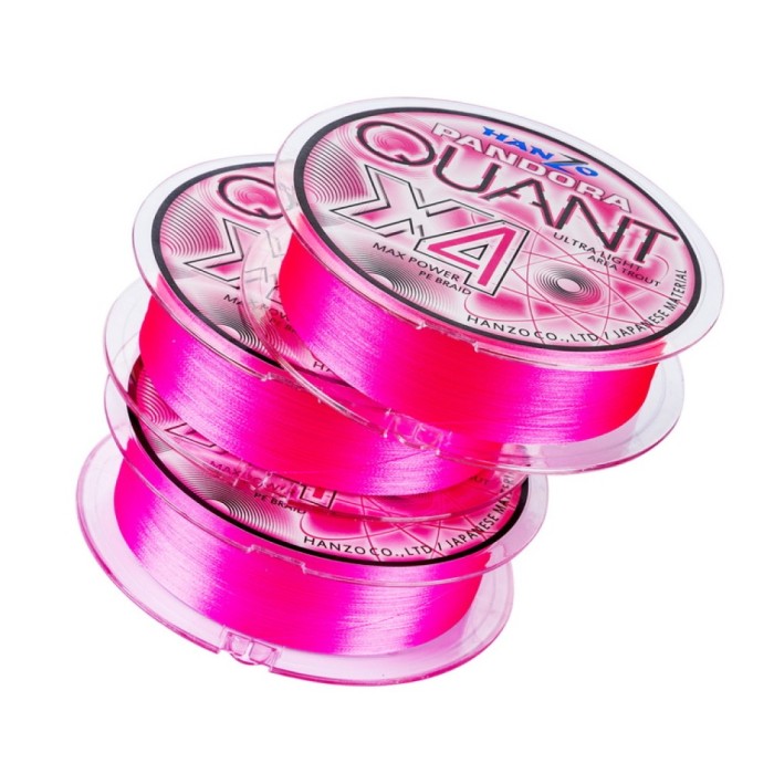Купить HanzoPandora Quant x4 0.3 (150м) 0,09мм Pink