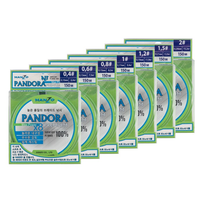 Купить HanzoPandora Premium X8 1.2 (150м) 0,19мм Green
