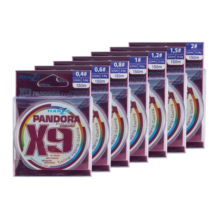 Леска Pandora Evolution x9 (150м) Multicolor