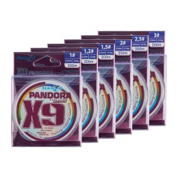 Pandora Evolution x9 2.0 (200м) 0,24мм Multicolor