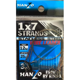 Поводки Hanzo 1*7 20см. 12 кг.