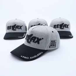 Фирменная кепка Relax (серо-черная)