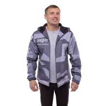 Фирменная ветровка мембранная Relax Серая Камо