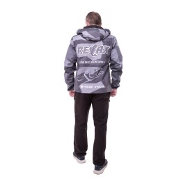 Ветровка мембранная Relax Серая Камо (2XL)