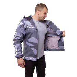 Ветровка мембранная Relax Серая Камо (2XL)