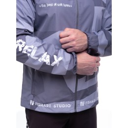 Ветровка мембранная Relax Серая Камо (2XL)