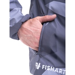 Ветровка мембранная Relax Серая Камо (2XL)