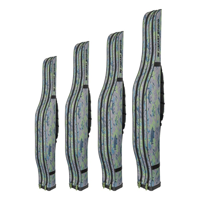 Чехол FishArt полужесткий 2 секции c жестким дном 1,8м