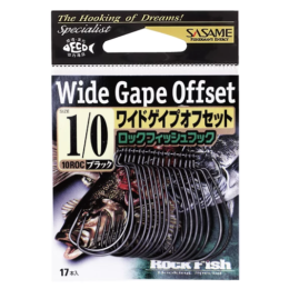 Крючок Sasame Wide Gape Offset (NS) №1