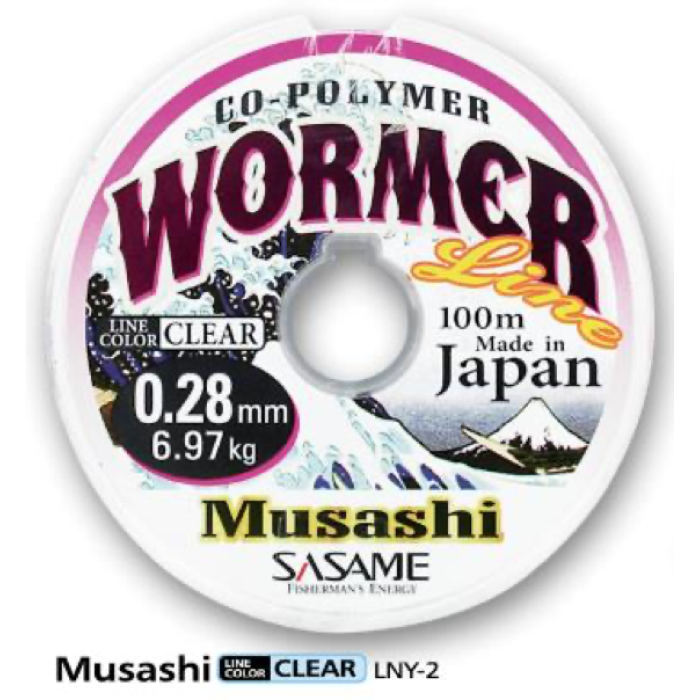 Леска Sasame Nylon MUSASHI 0.22 мм 100 м