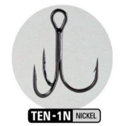 Тройник Sasame Treble Tenka Hook Nickel  №10