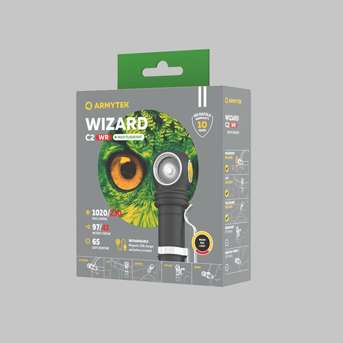 Фонарь Armytek Wizard C2 WR Magnet USB Теплый